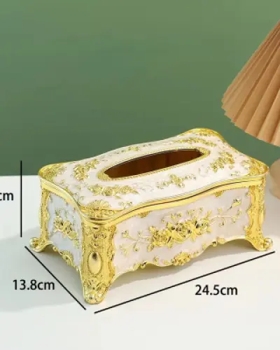 Premium Tissue Box - Golden secondary