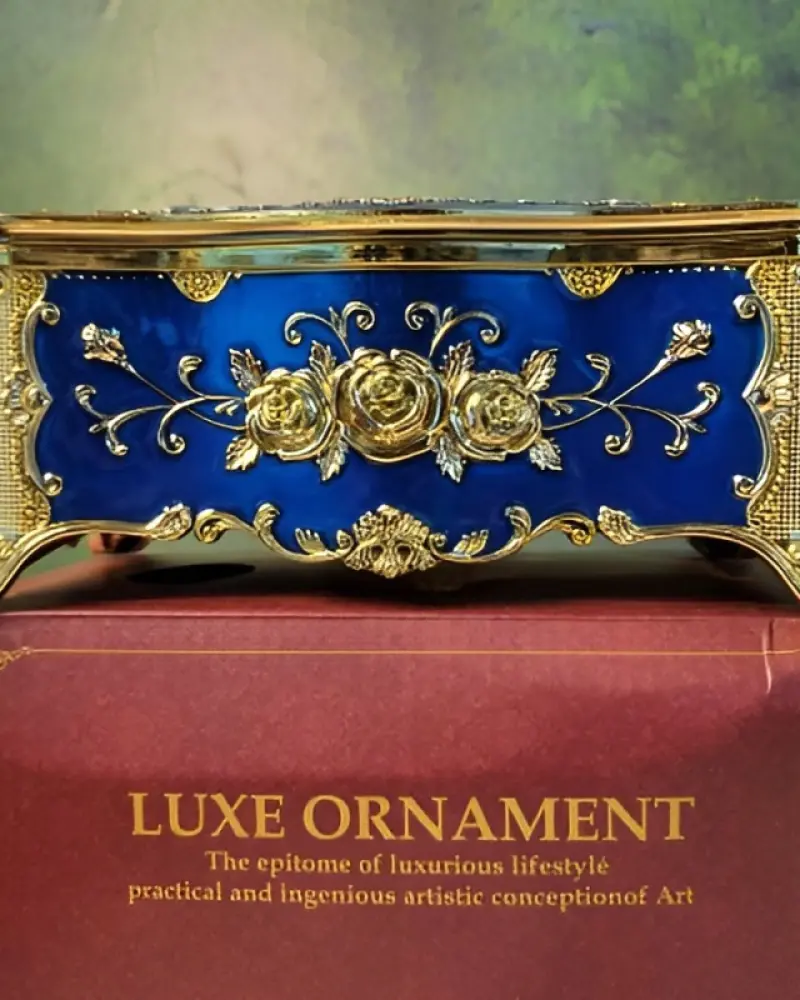 Premium Tissue Box - Navy Blue